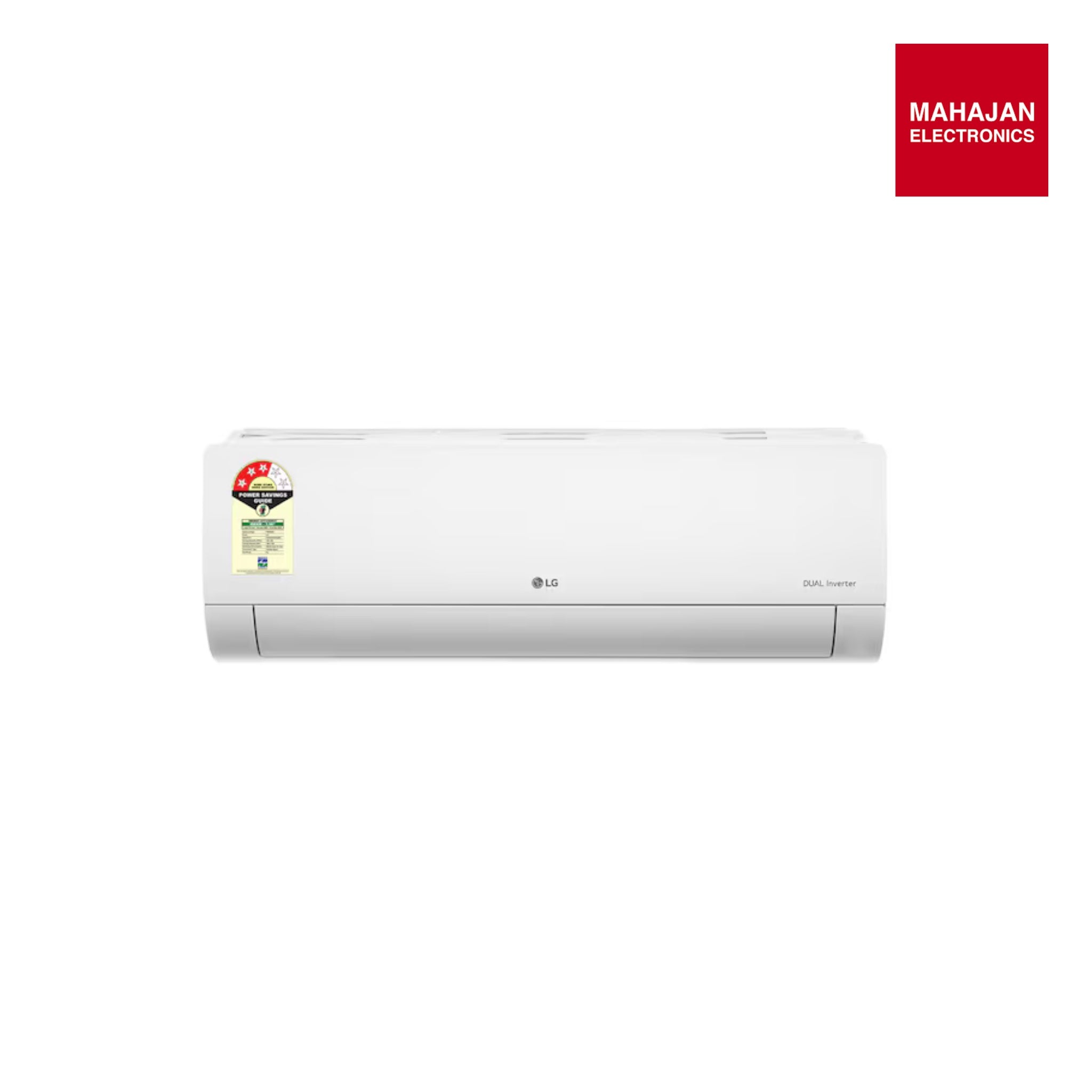 LG 1 Ton 3 Star DUAL Inverter Split AC (Copper, AI Convertible 6-in-1 Cooling, Faster Cooling & Energy Saving, 2 Way Air Swing, HD Filter with Anti-Virus Protection, US-Q12CNXE, White Mahajan Electronics