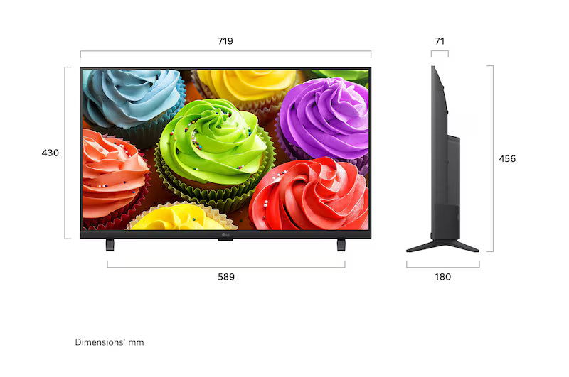 LG 32LB659BPLA 81.28 cm (32) LG SMART TV AI 32LB659BPLA HD with α5 Processor Gen9, with HDR10 Pro 2026-Online Mahajan Electronics
