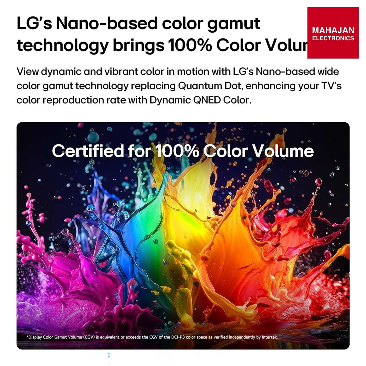 LG 65QNED70BLA 65 Inch QNED70 Mini LED 4K Smart TV (Black) – Mahajan Electronics Online.