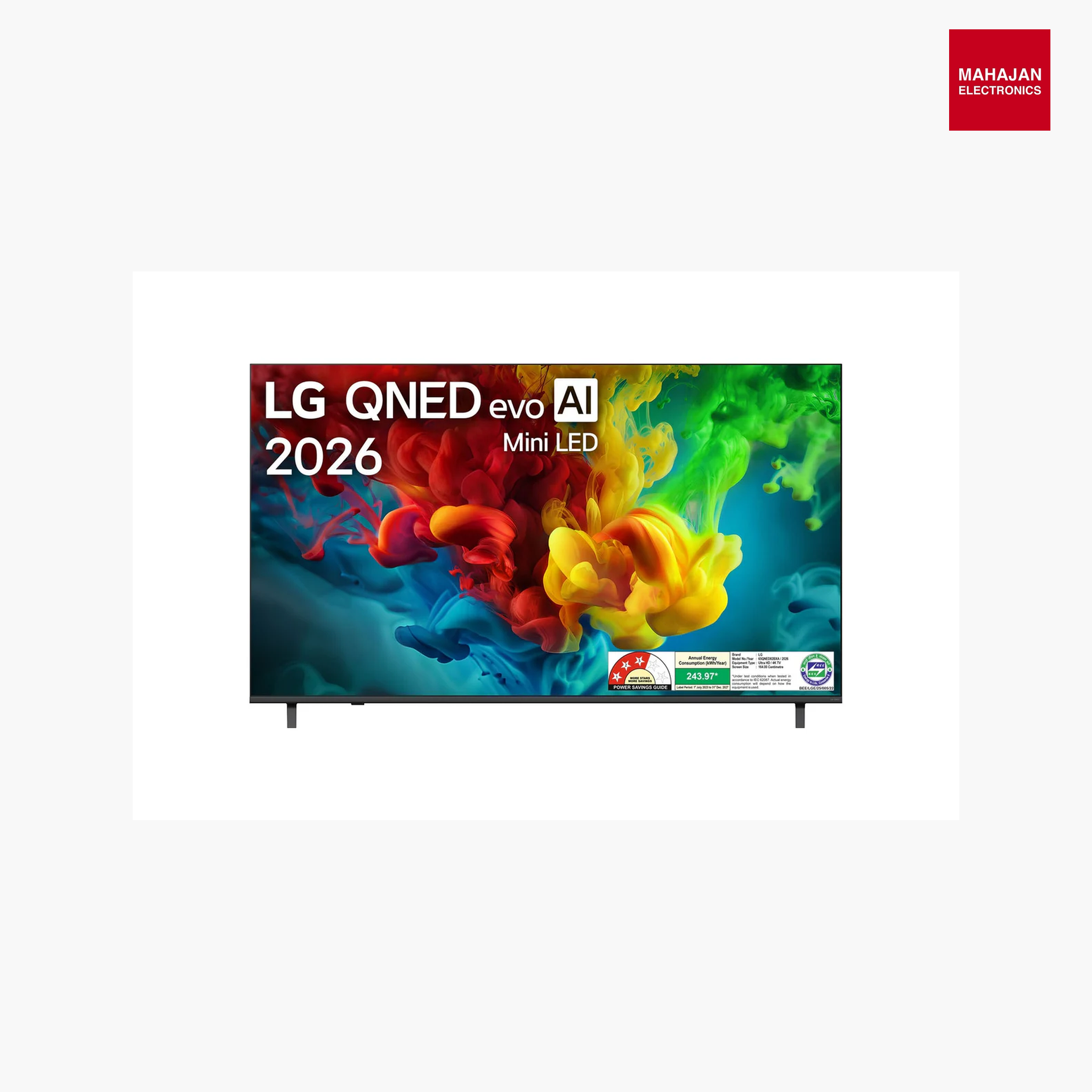 LG 65QNED82BXA 65 Inch 4K QNED Smart TV (Dolby Vision & Atmos, α8 AI Processor 4K Gen3, Black) 2026 Mahajan Electronics Online