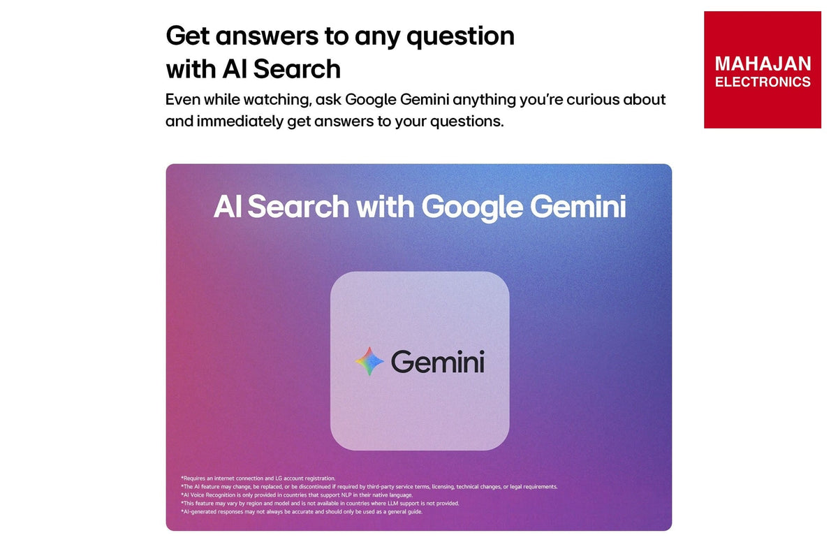 LG QNED90 Multi AI Search – Mahajan Electronics Online.