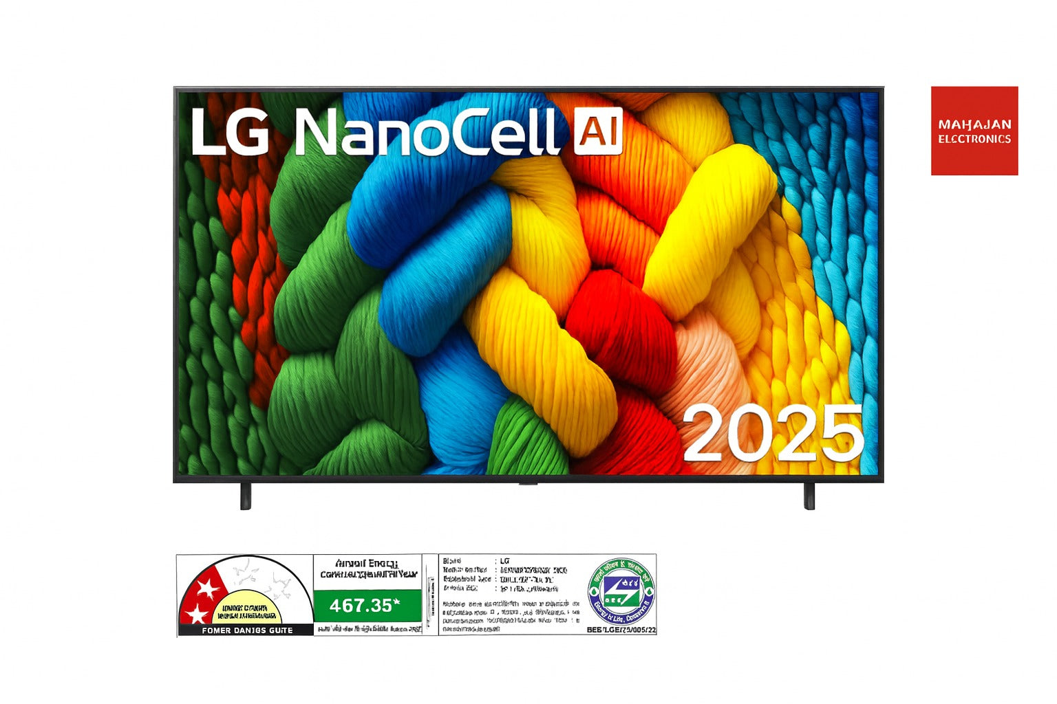 LG 86NANO85A6A 86 Inch 4K Smart UHD NanoCell TV 217 cm (2025 Model) with α7 AI Processor Gen8, Dolby Atmos, Filmmaker Mode, HDR10