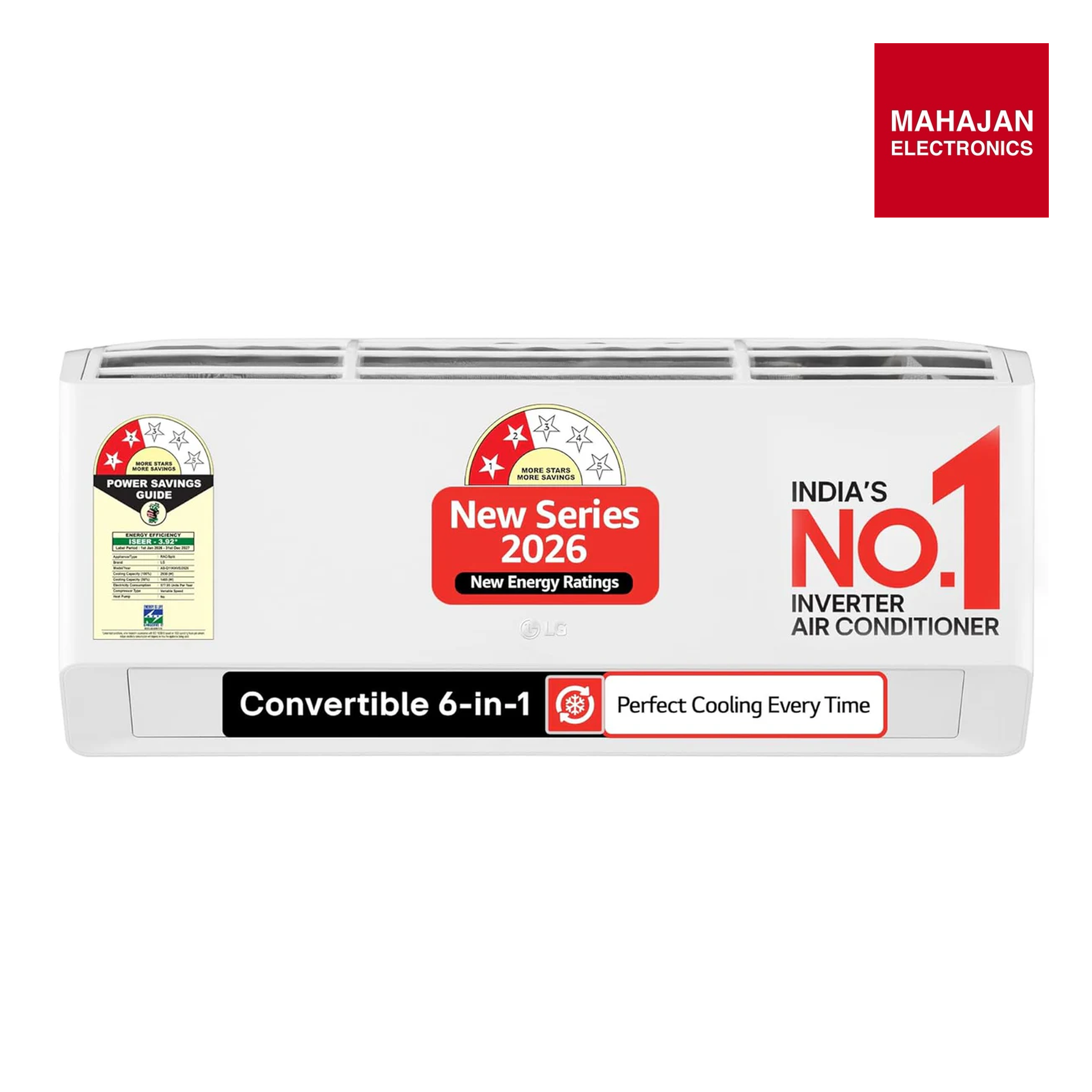 LG AS-NQ11KNVE 2 Star (0.8) Split AC, Auto Clean, Gold Fin+, Diet Mode+, Viraat Mode, 2.9kW, 2026 Model Mahajan Electronics Online