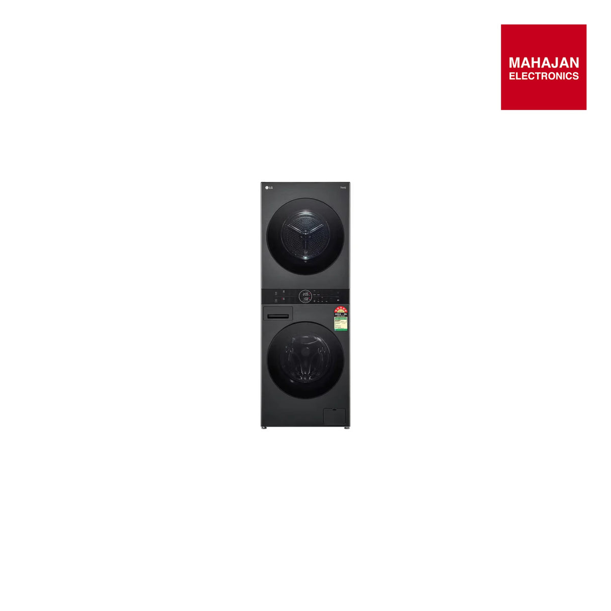 LG FWT1310PB 13 kg (Wash) / 10 kg (Dry) WashTower™ with AI Direct Drive™, Dual Inverter Heat Pump™, Platinum Black, 5 Star LG Mahajan Electronics