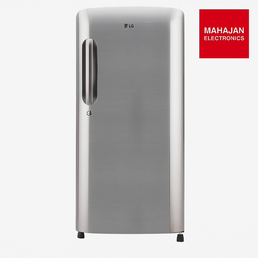 LG GL-B201APZD 185 L 3 Star Direct-Cool Single Door Refrigerator ( Shiny Steel, Fast Ice Making, Gross Volume- 190 L) Mahajan Electronics Online