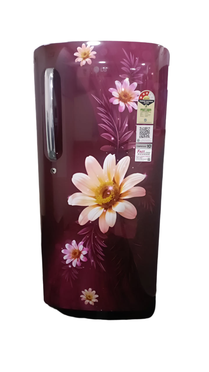 LG GL-B201ASHD 185 L 3 Star Direct Cool Single Door Refrigerator with Fast Ice Making, Moist N Fresh & Toughened Glass Shelves – Scarlet Harmony Mahajan Electronics Online
