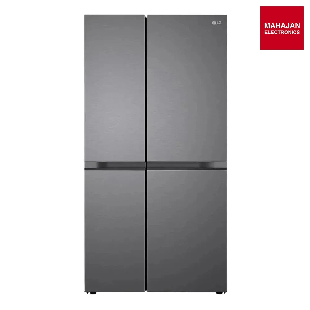 LG GL-B257JDS3 650 Litres 3 Star Side-by-Side Convertible Refrigerator with Multi-Air Flow | Smart Diagnosis | Smart Inverter Compressor ( Dazzle Steel) Mahajan Electronics Online