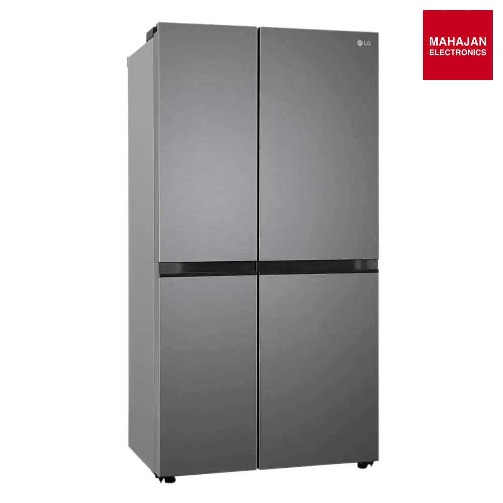 LG GL-B257JDS3 650 Litres 3 Star Side-by-Side Convertible Refrigerator with Multi-Air Flow | Smart Diagnosis | Smart Inverter Compressor ( Dazzle Steel) Mahajan Electronics Online