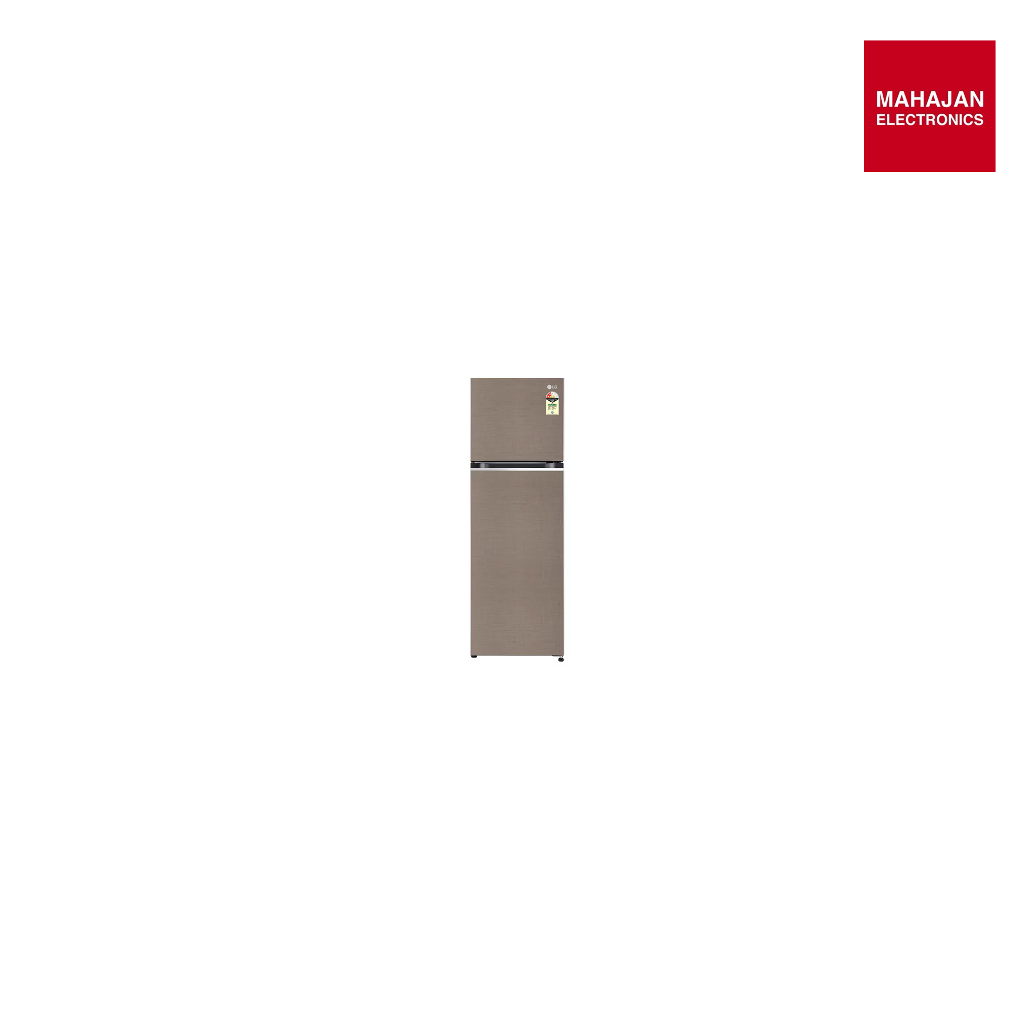 LG GL-S312SFSY 272L Double Door Refrigerator, Smart Inverter Compressor. Auto Smart Connect, Fawn Steel, 2 Star Mahajan Electronics Online