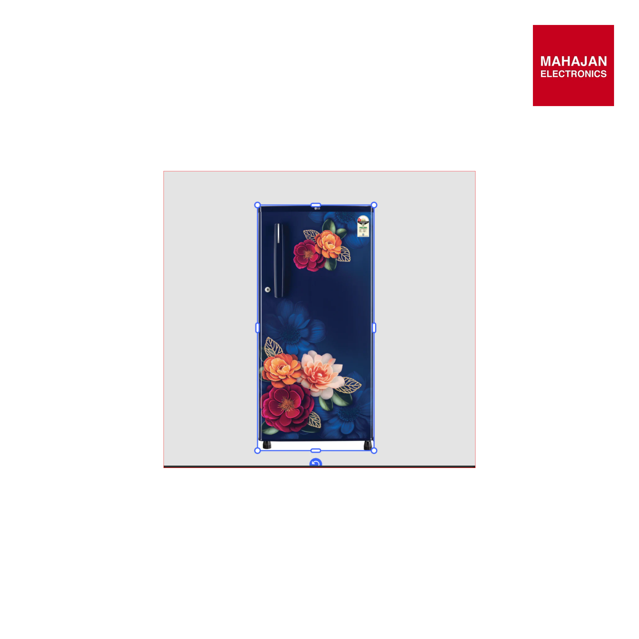 LG GLD1915WOBK 185 L Single Door Refrigerator with Toughened Glass Shelves, Direct Cool, Blue klase, 1 Star