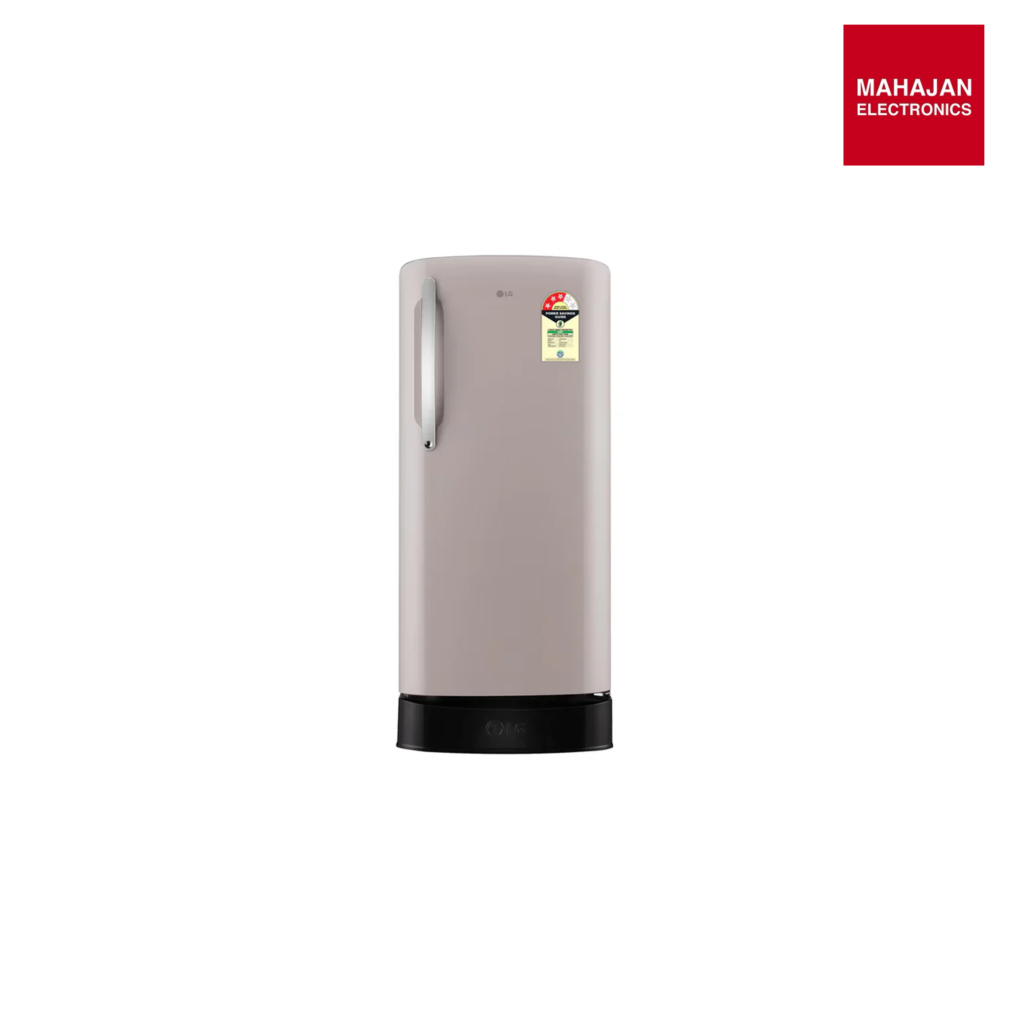 LG GLD2136ZHCP 201 L Single Door Refrigerator, Base Stand Drawer, Direct Cool, Smart Inverter Compressor, Clay Pink, 3 Star Mahajan Electronics Online