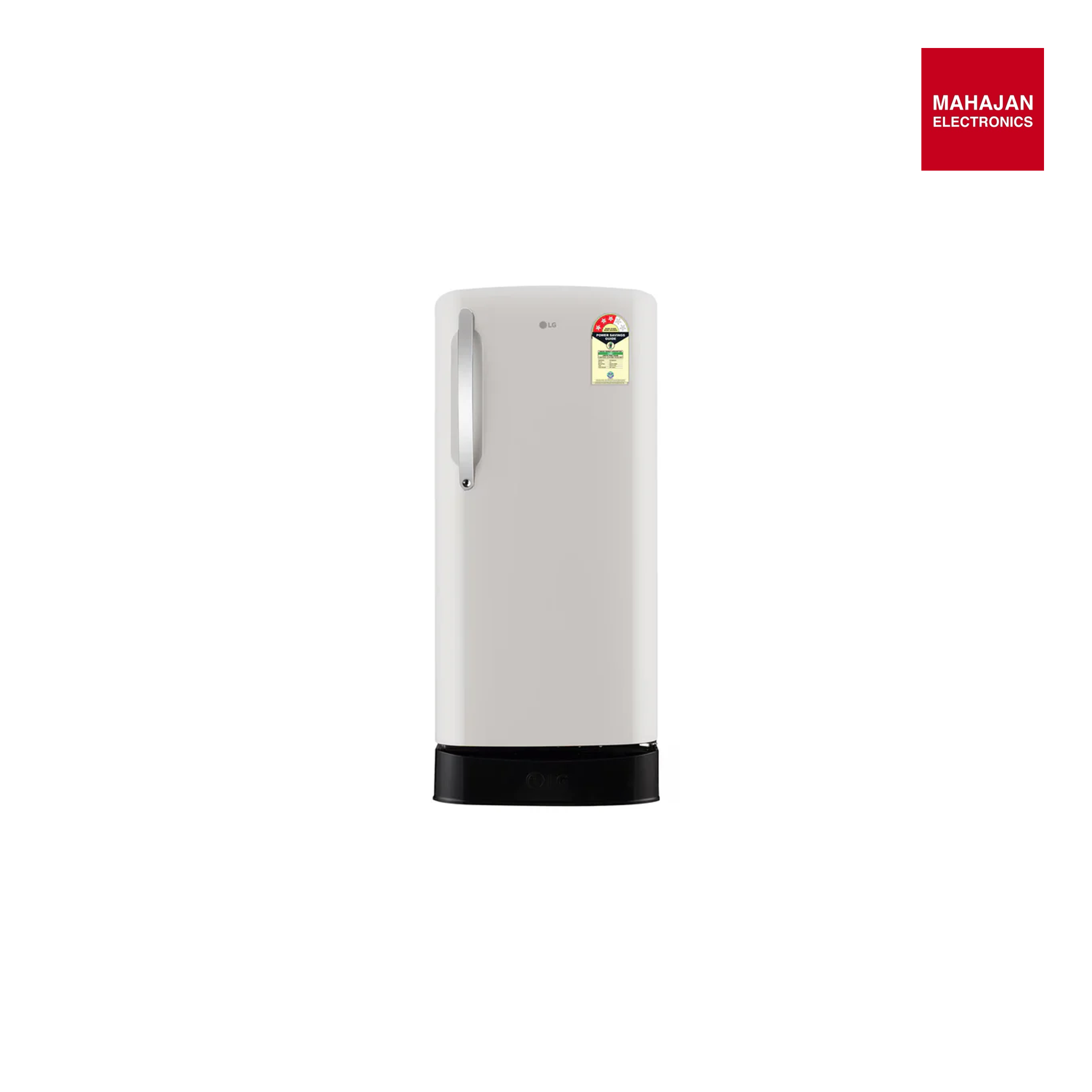 LG GLD2136ZHNB 201 L Single Door Refrigerator, Base Stand Drawer, Direct Cool, Smart Inverter Compressor, Natural Beige, 3 Star Mahajan Electronics Online