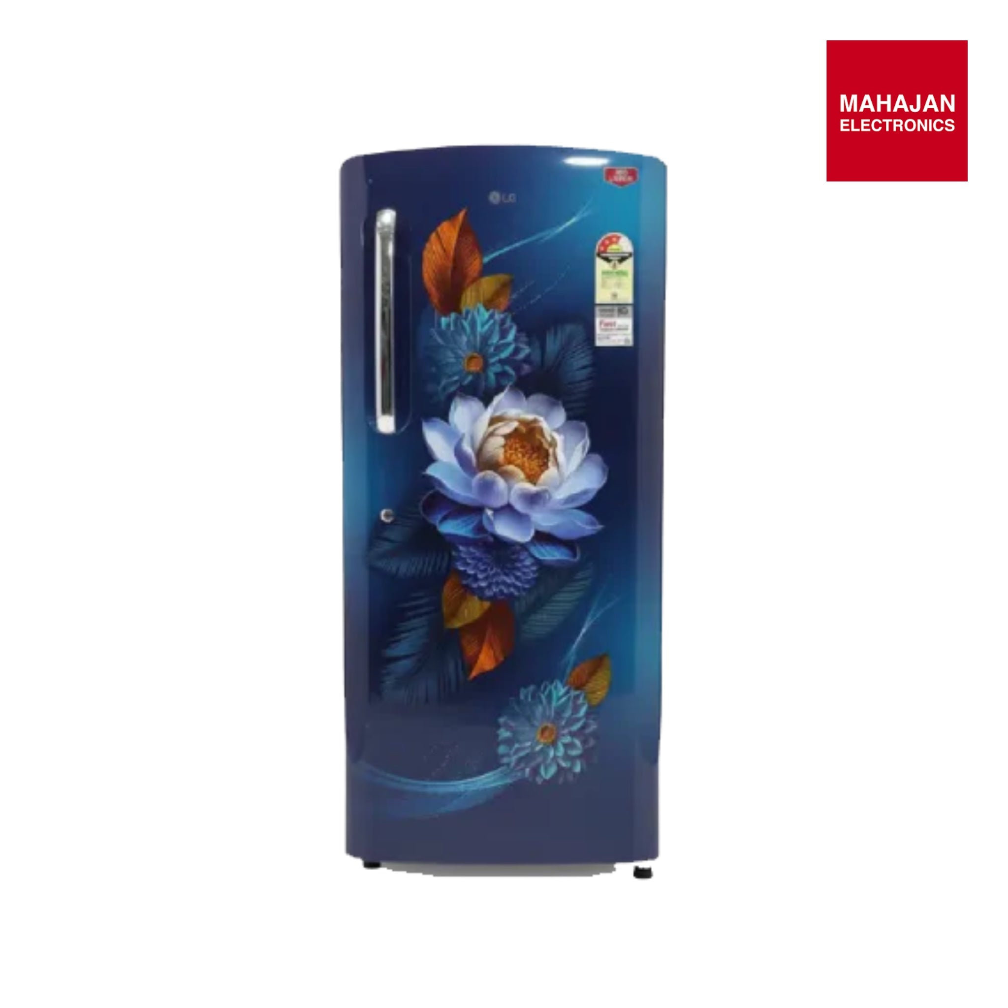 LG GLD2336YABW 224 L 3 Star Single Door Refrigerator | Smart Inverter Compressor Blue Water Lily LG