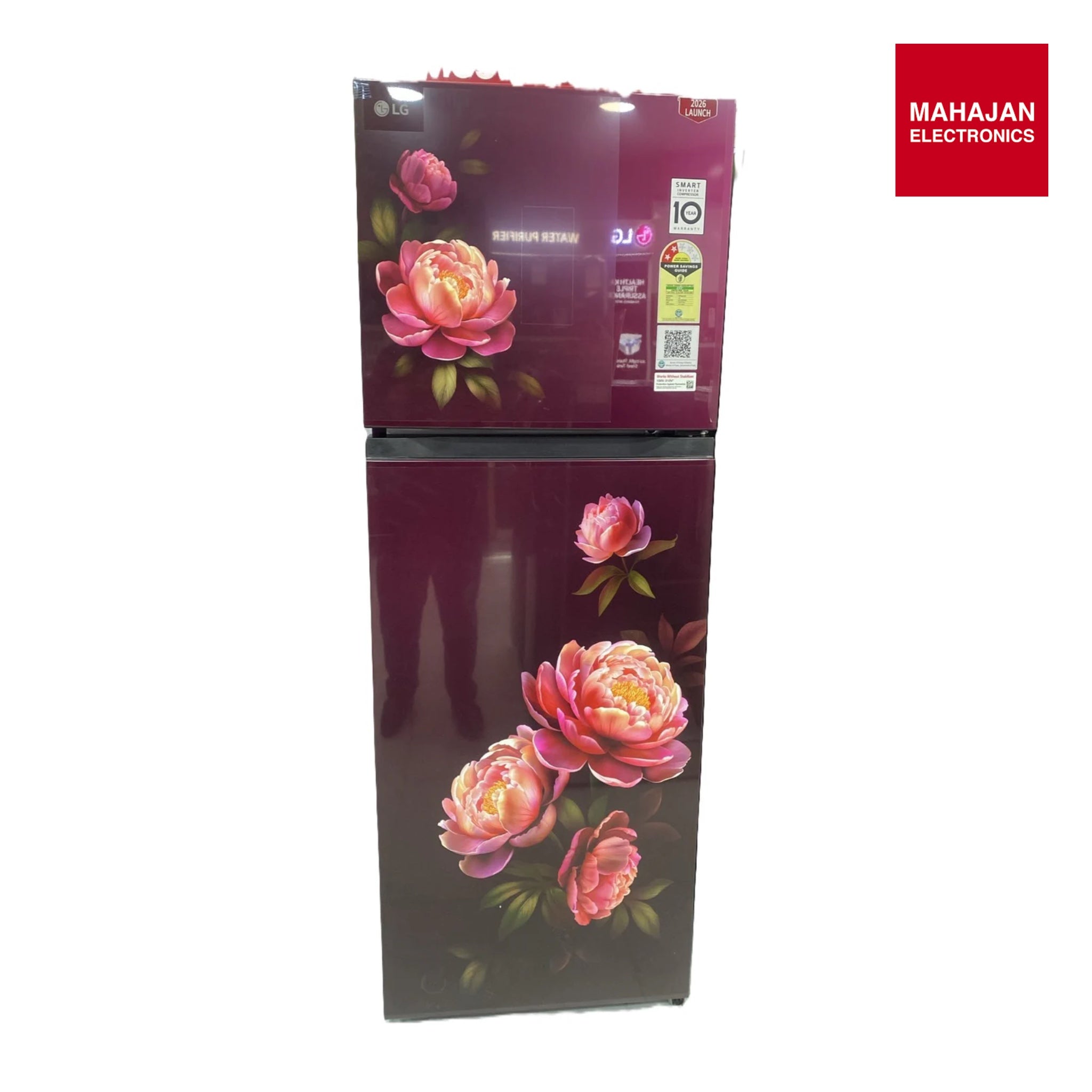 LG GLT2526WWWG 251L Double Door Refrigerator, Convertible,Smart Inverter Compressor,Wine Glory 2 Star-Online Mahajan Eectronics