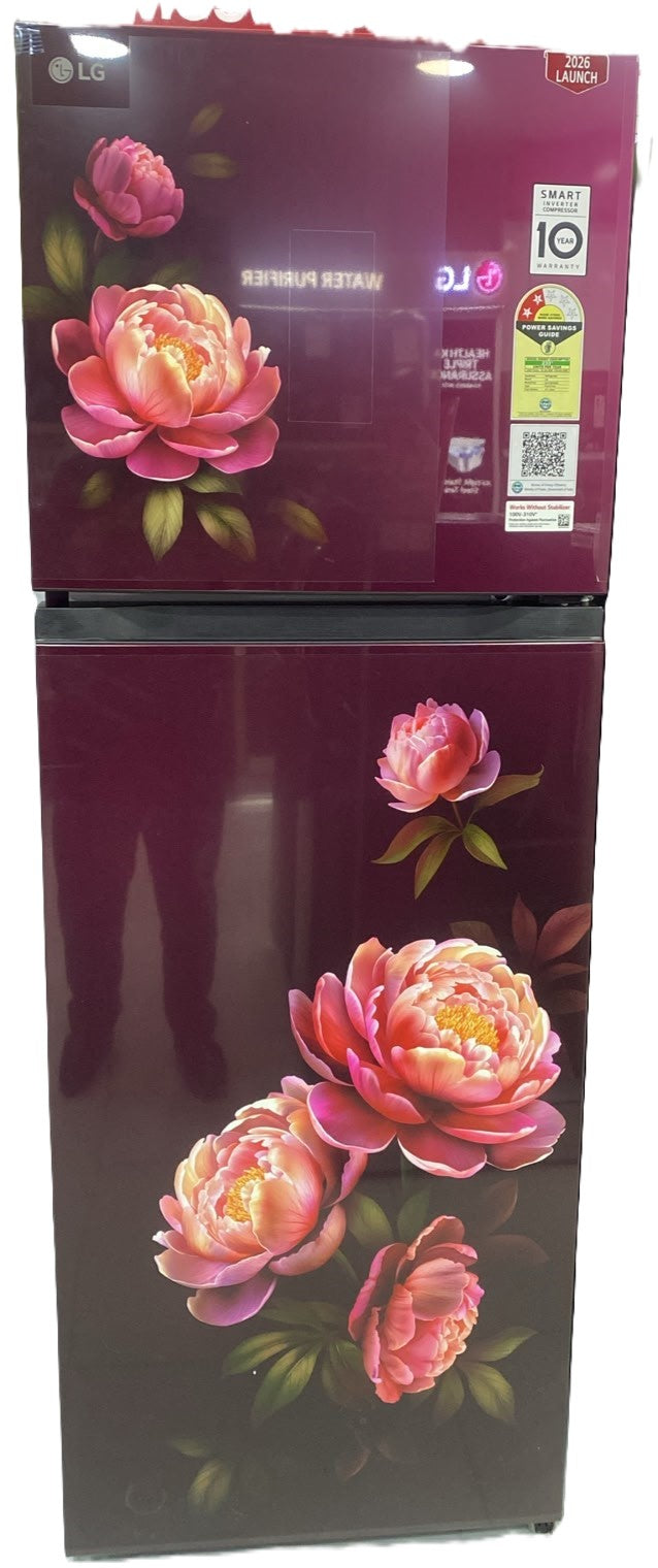 LG GLT2526WWWG 251L Double Door Refrigerator, Convertible,Smart Inverter Compressor,Wine Glory 2 Star-Online Mahajan Eectronics