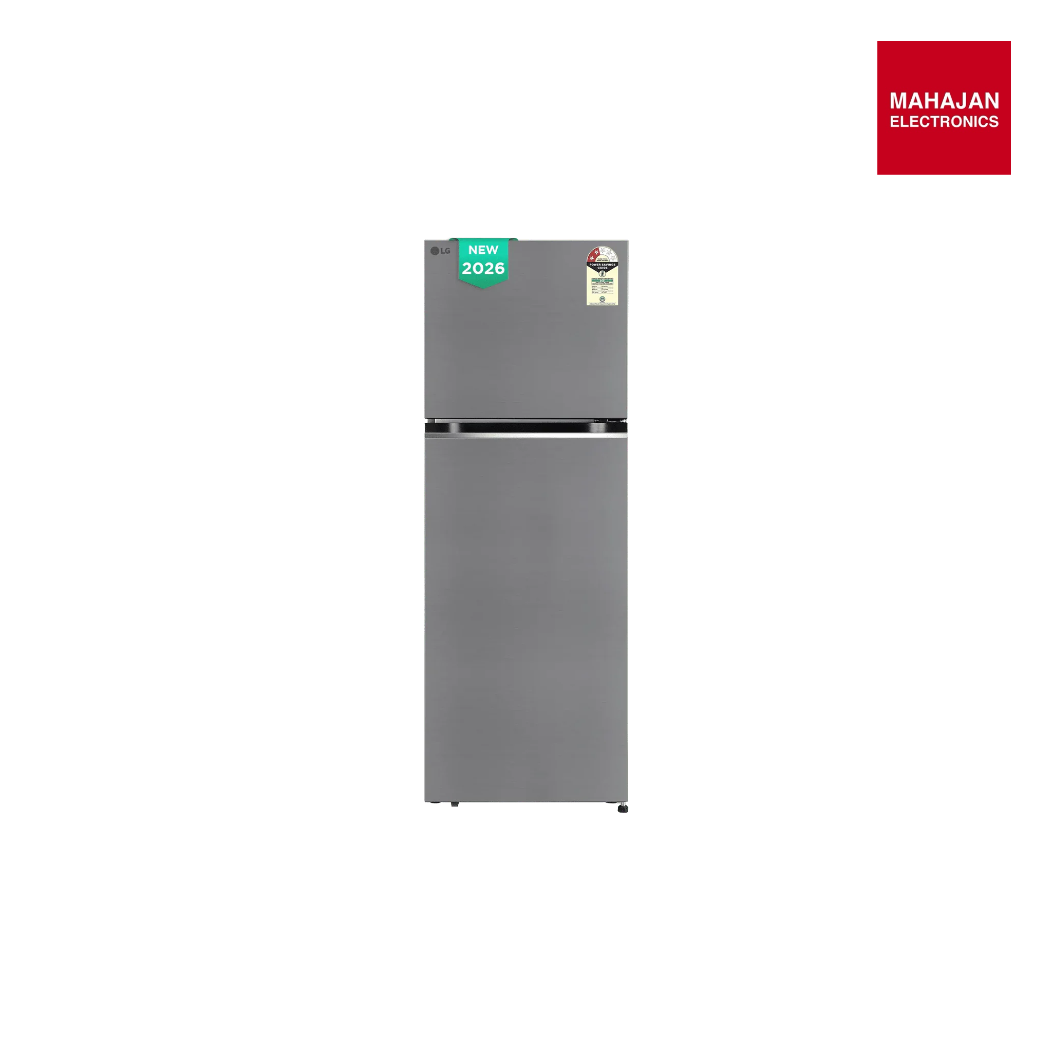 LG GLT3226SNPZ 322 Litres 2 Star Frost Free Double Door Convertible Refrigerator with Multi Air Flow ( Shiny Steel) (2026 Model) Mahajan Electronics Online