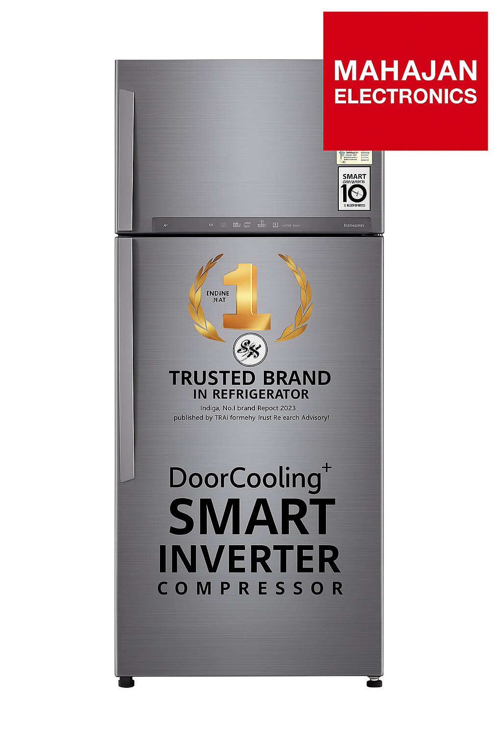 LG GN-H702HLHM 506 L 1 Star Frost Free Inverter Wi-Fi Double Door Refrigerator (Platinum Silver3) | Smart Inverter Compressor, Hygiene Fresh+, Door Cooling+ | Ideal for Large Families | Made in Indonesia
