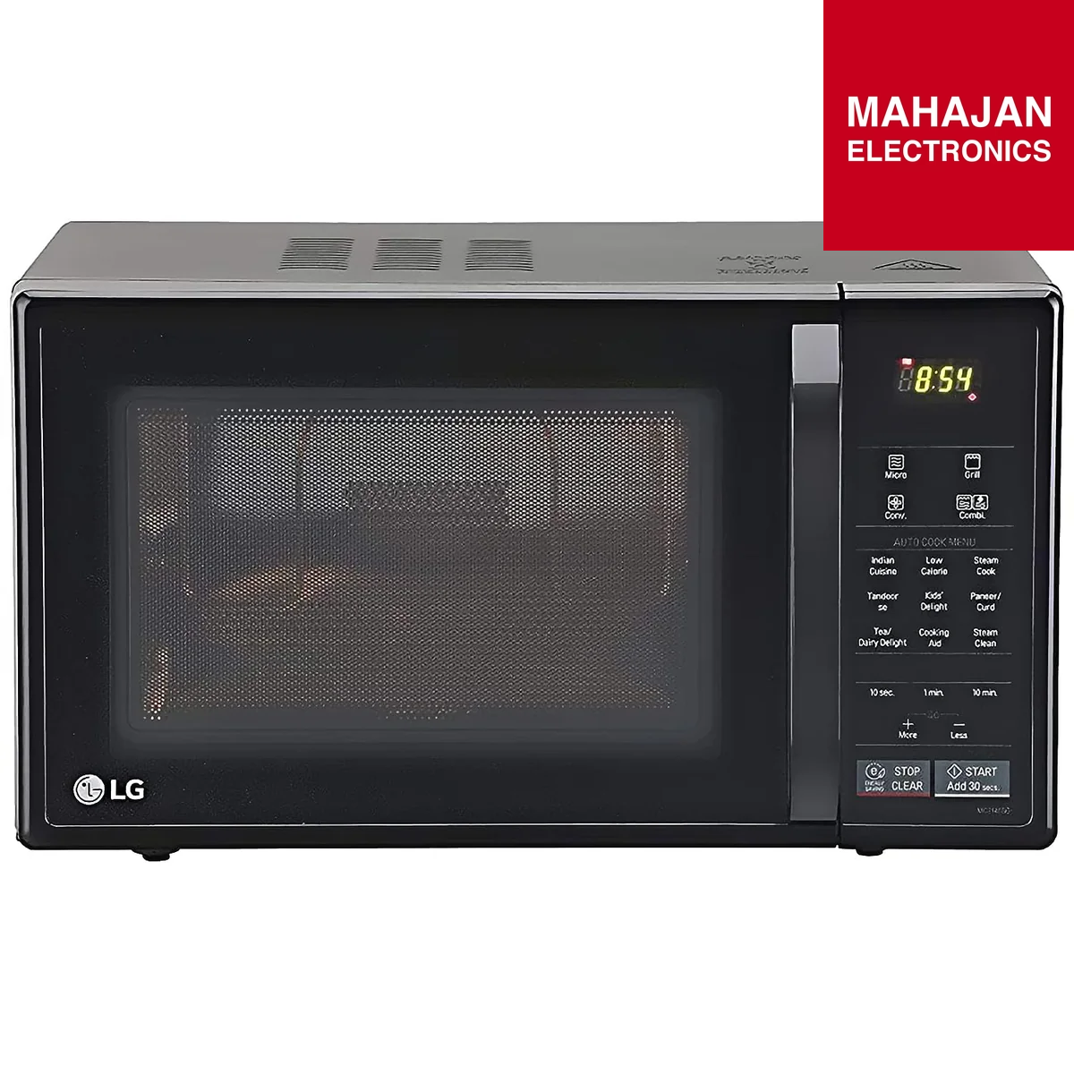 LG MC2146BG 21 L Convection Microwave Oven | Intellowave Technology | 151 Auto Cook Menus | Steam Clean | Health Plus Menu | Glossy Black