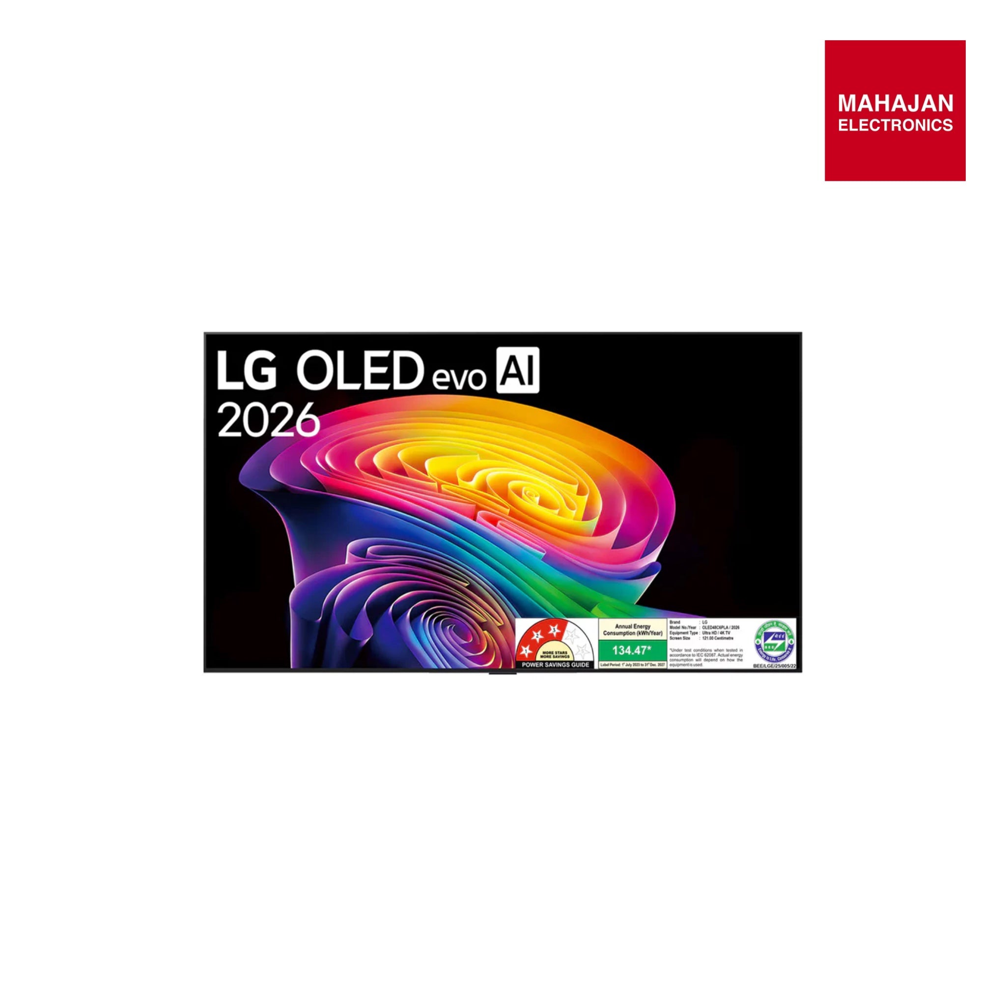 LG OLED48C6PLA 121 cm (48) LG OLED evo AI 4K Smart TV with α11 AI Processor Gen3, with Dolby Vision & Atmos 2026 Mahajan Electronics