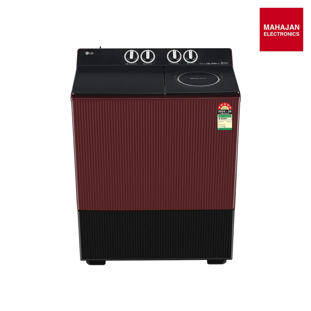 LG PX800O3SD2Z 8Kg 5 Star Semi Automatic Washing Machine Wind Jet Dry Burgundy – Mahajan Electronics Online.
