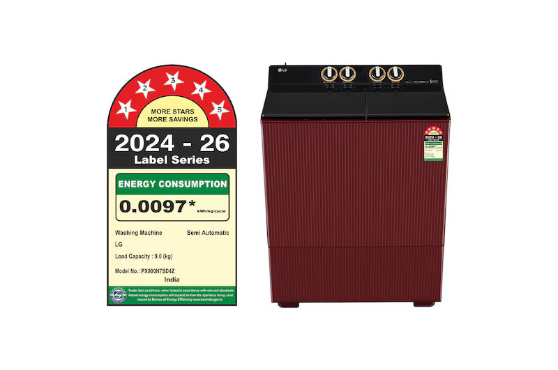LG PX900H7SD4Z 9 Kg Semi Automatic Washing Machine with Wind Jet Dry+ Technology | Roller Jet Pulsator+ | โ Mahajan Electronics Online.