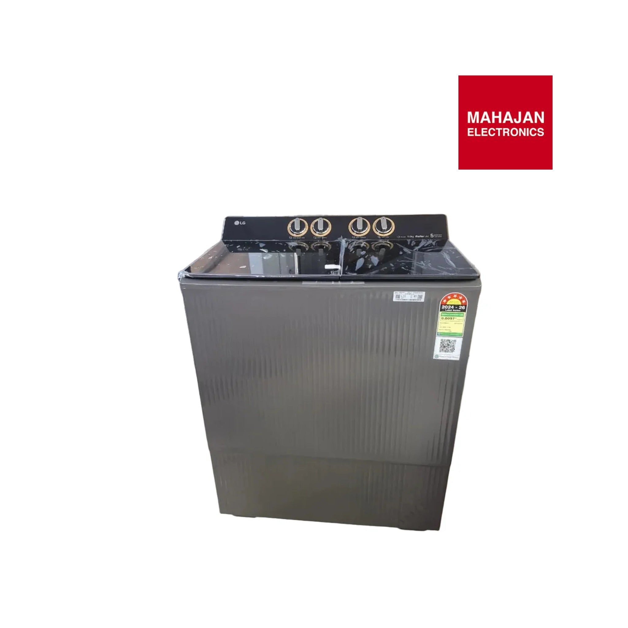 LG PX900H7SK4Z 9 KG Washing Machine with Dual Spin Shower, 3+1 Wash Program, Rat Away Technology, Middle Black, 5 Star-Online Mahajan Electronics