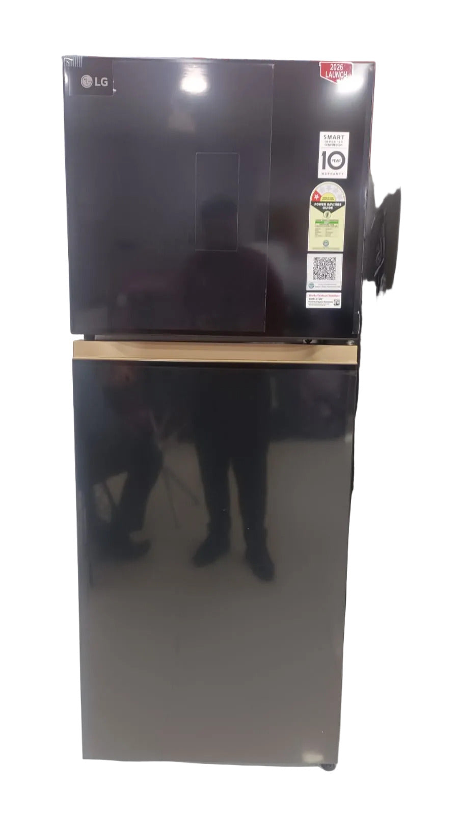 LG T2216XZOB 225 L 1 Star Inverter Frost-Free Double Door Refrigerator Convertible( Onyx Black ) mahajan electronics online