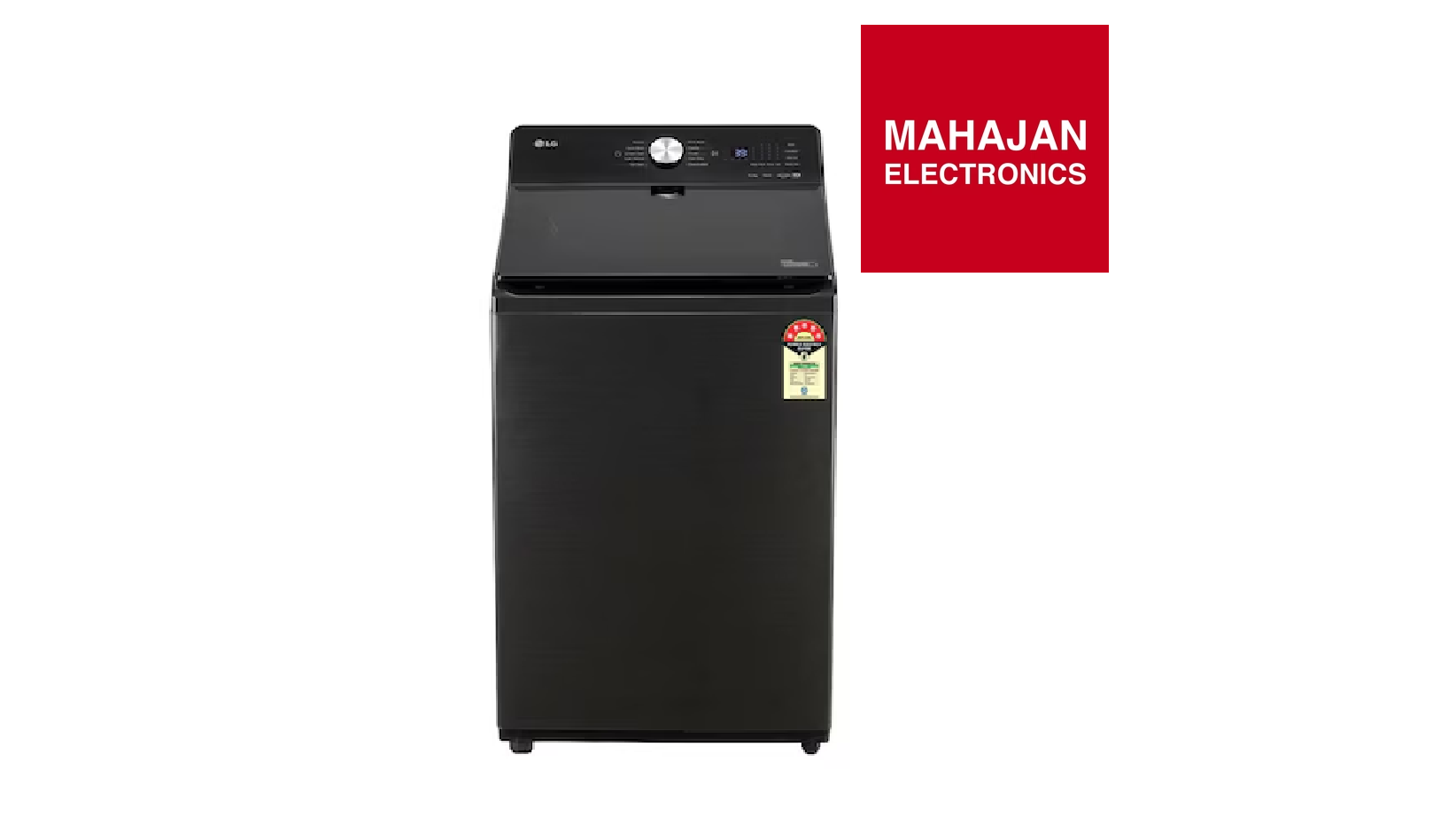 LG TX510SWP 10Kg Top Load Washing Machine, AI Direct Drive™, In-Built Heater, Stain Clean, Platinum Black, 5 Star - Mahajan Electronics Online