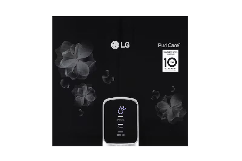 LG WW151NT 8L RO+UV+Mineral Booster Water Purifier, Steel Tank, Black-Online Mahajan Electronics