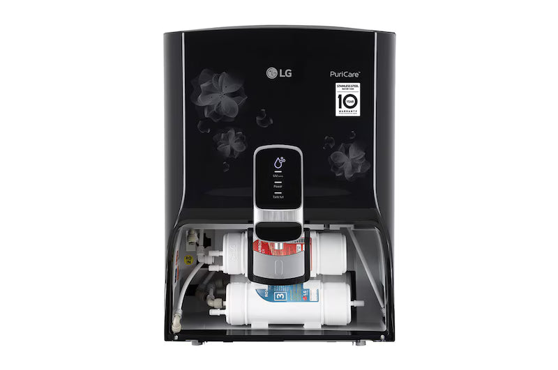 LG WW151NT 8L RO+UV+Mineral Booster Water Purifier, Steel Tank, Black-Online Mahajan Electronics