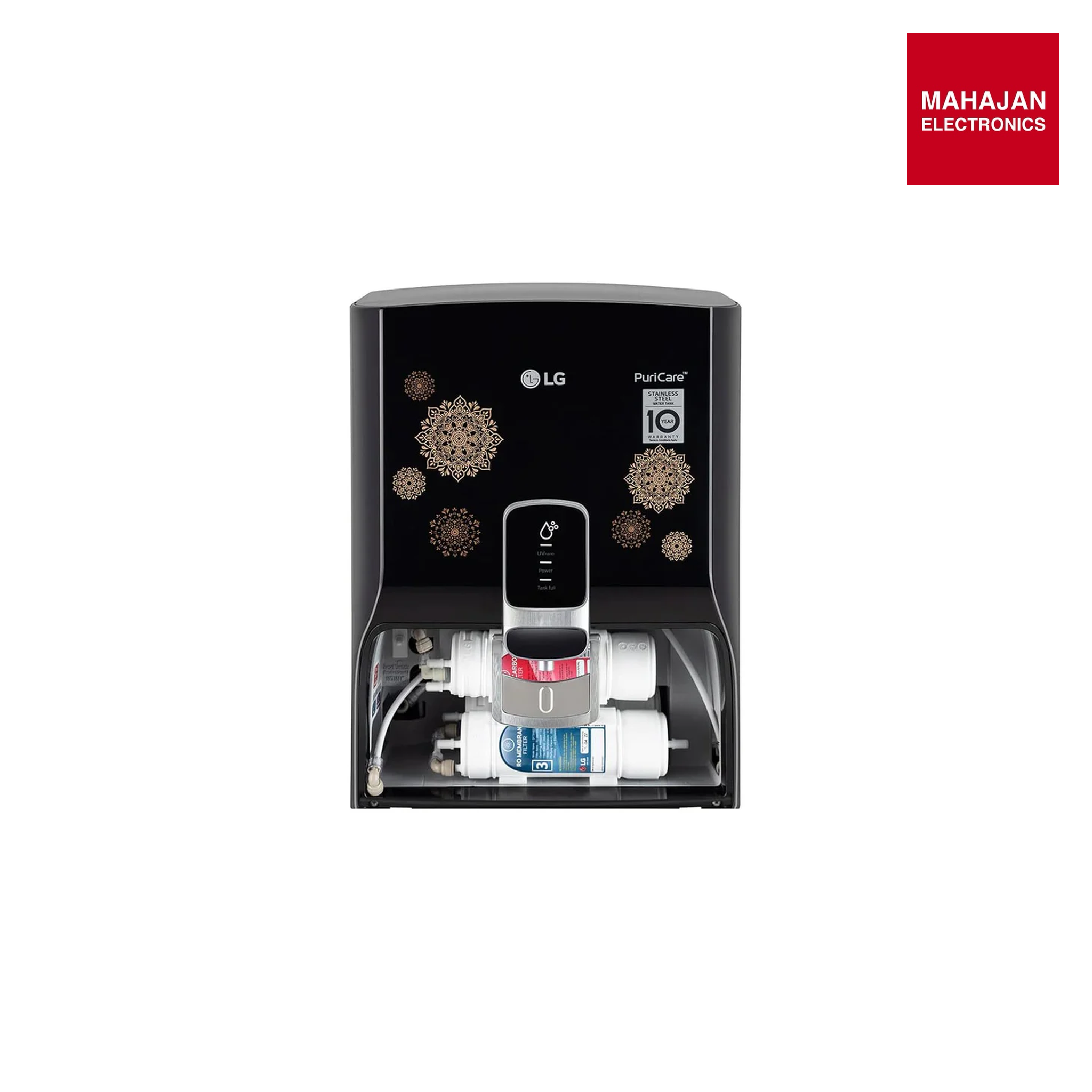 LG WW155NPB 8 Litres RO+UV Water Purifier with Stainless Steel Tank, Digital Sterilizing Care & In-Tank UV LED – Black | Buy Online at Mahajan Electronics