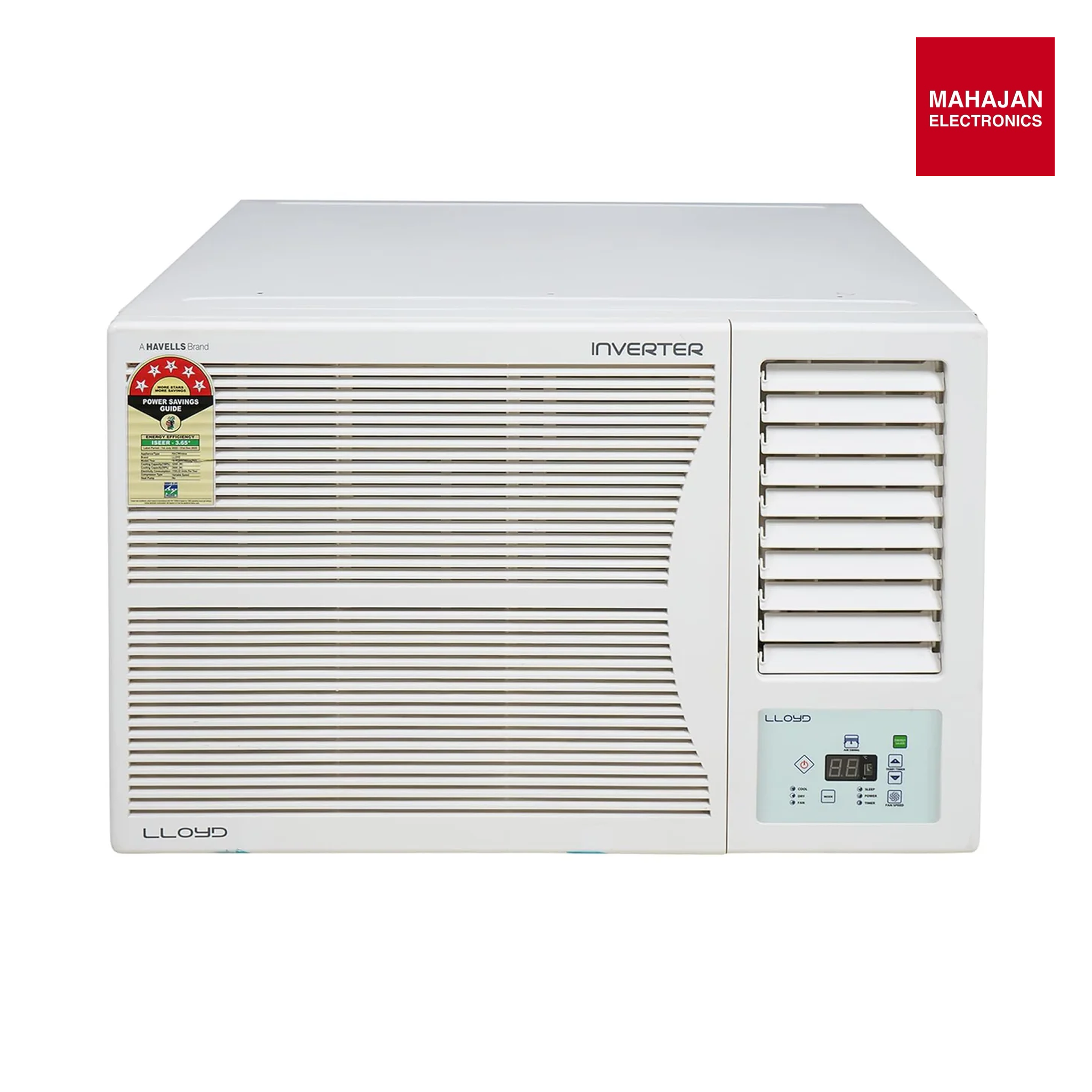 Lloyd GLW18I5FWPGA 1.5 Ton 5 Star Inverter Window AC (Copper, Clean Air Filter, 2025 Model White) mahajan electronics online