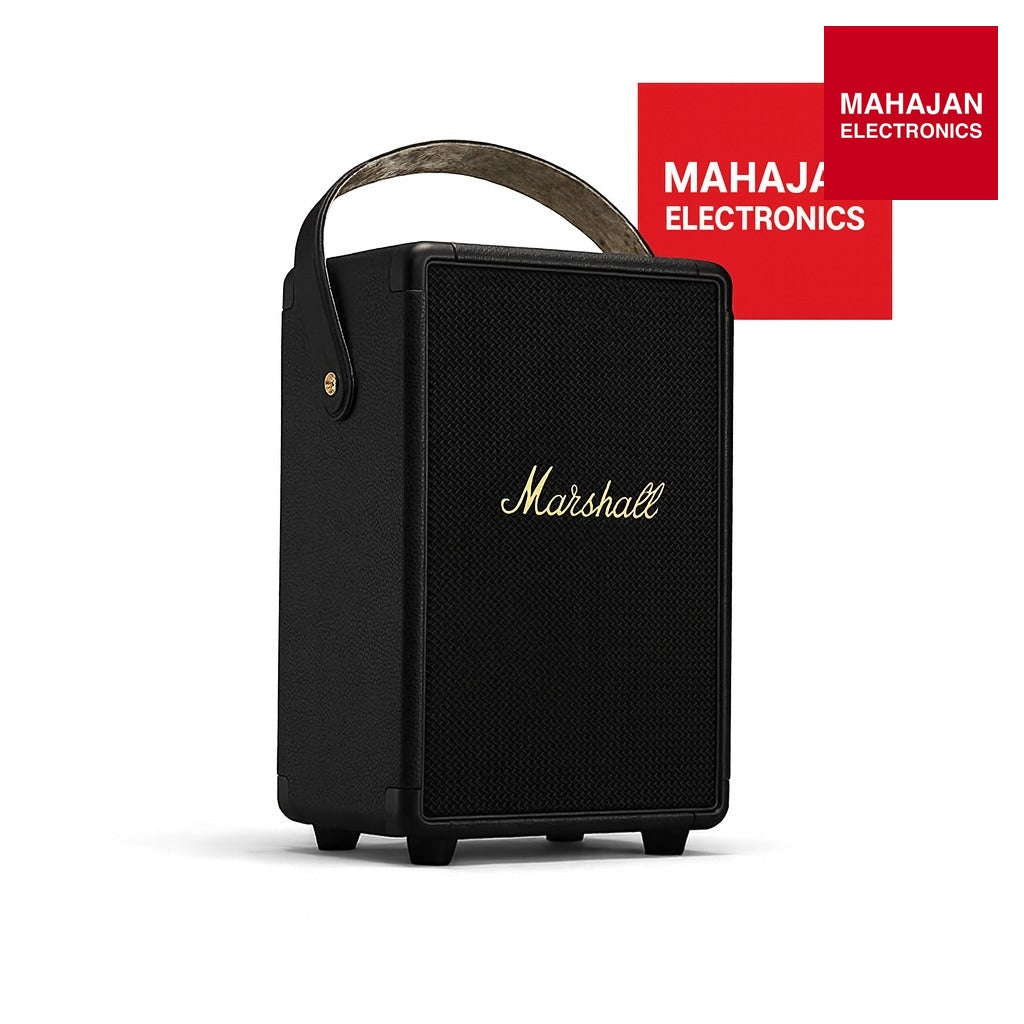Marshall Tufton 80 Watt Wireless Bluetooth Portable Speaker (Black & Brass) – Mahajan Electronics Online.