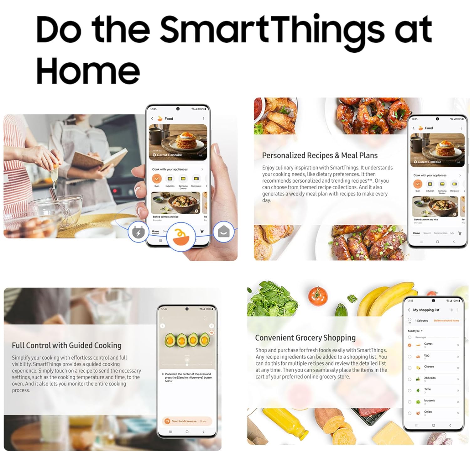 Samsung MC32B7382QC/TL 32L Convection Microwave Oven | Slim Fry, SmartThings, Indian Recipe Mode, Ceramic Inside – Clean Charcoal