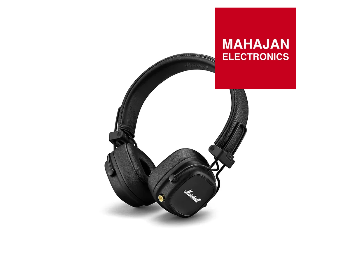 Marshall Major 4 Wireless Bluetooth On Ear Headphone with Mic (Black)