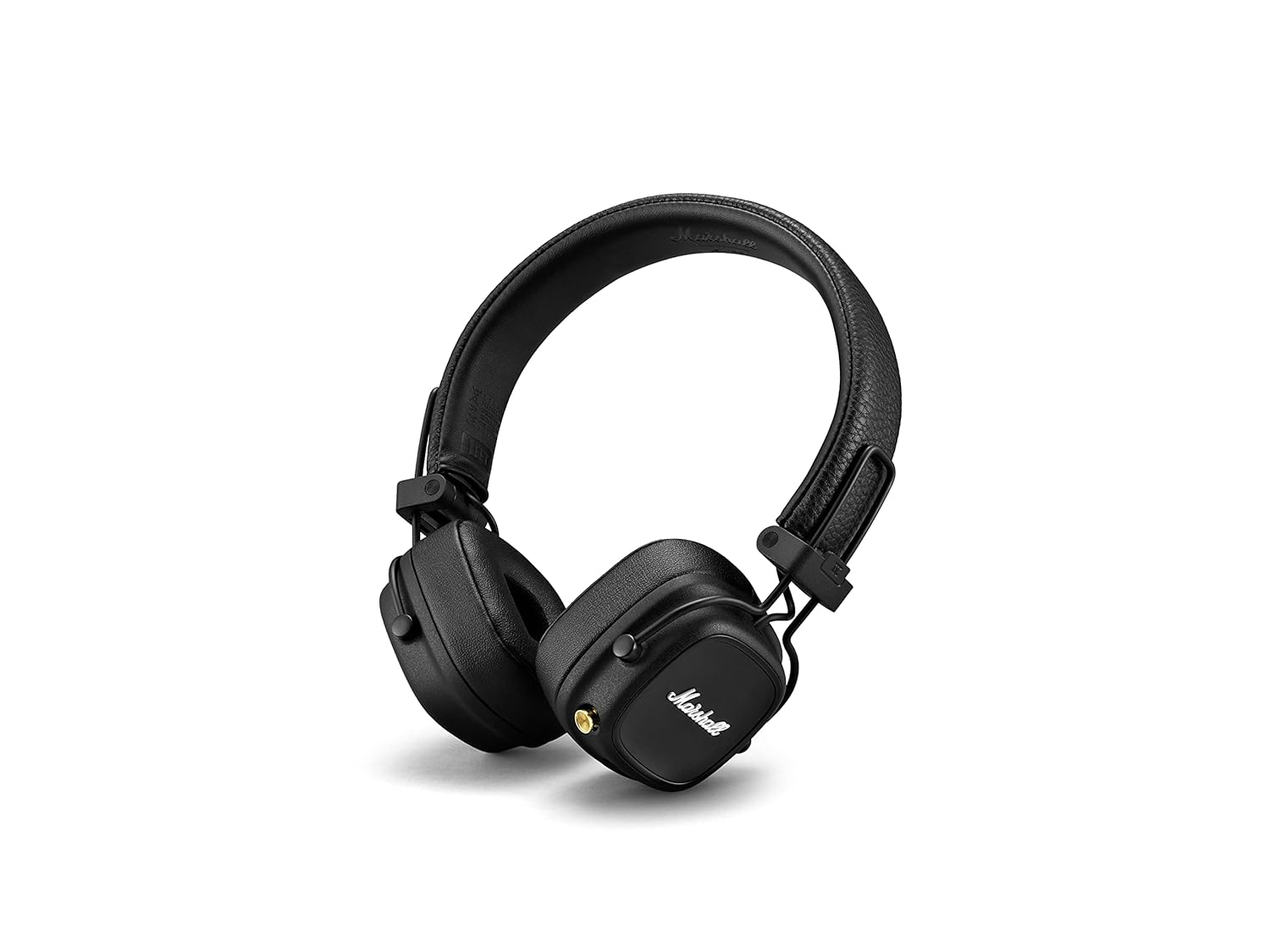 Marshall Major IV Wireless Bluetooth On-Ear Headphones with Mic (Black) | 80+ Hours Playtime | Signature Sound | Ergonomic Design | Wireless Charging