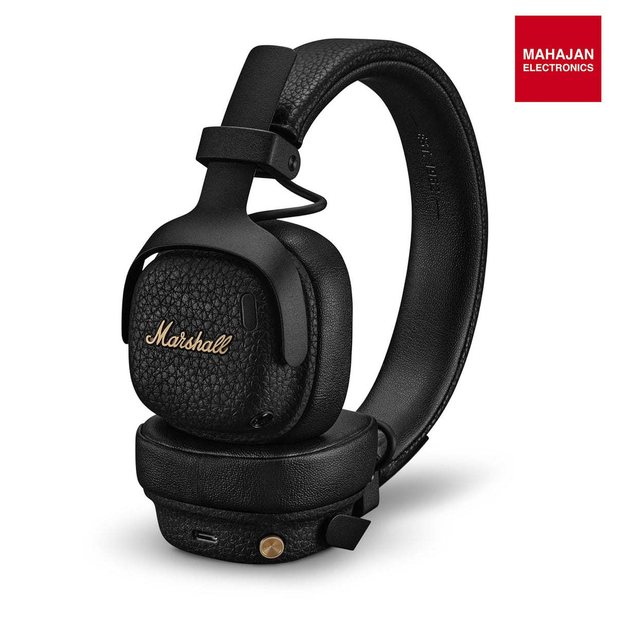 Marshall Milton A.N.C. Wireless On-Ear Headphones with Adaptive Active Noise Cancelling | 80 Hours Wireless Playtime | Durable & Foldable Design for Travel | Spatial Audio - Black Marshall