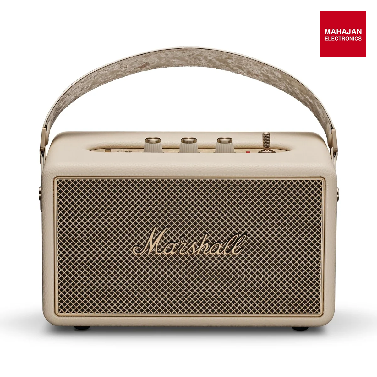 Marshall Kilburn III Portable Bluetooth Speaker with 50+ Hours of Portable Playtime, (360° Sound), Dust & Water-Resistant (IP54) – Cream. Mahajan Electronics Online