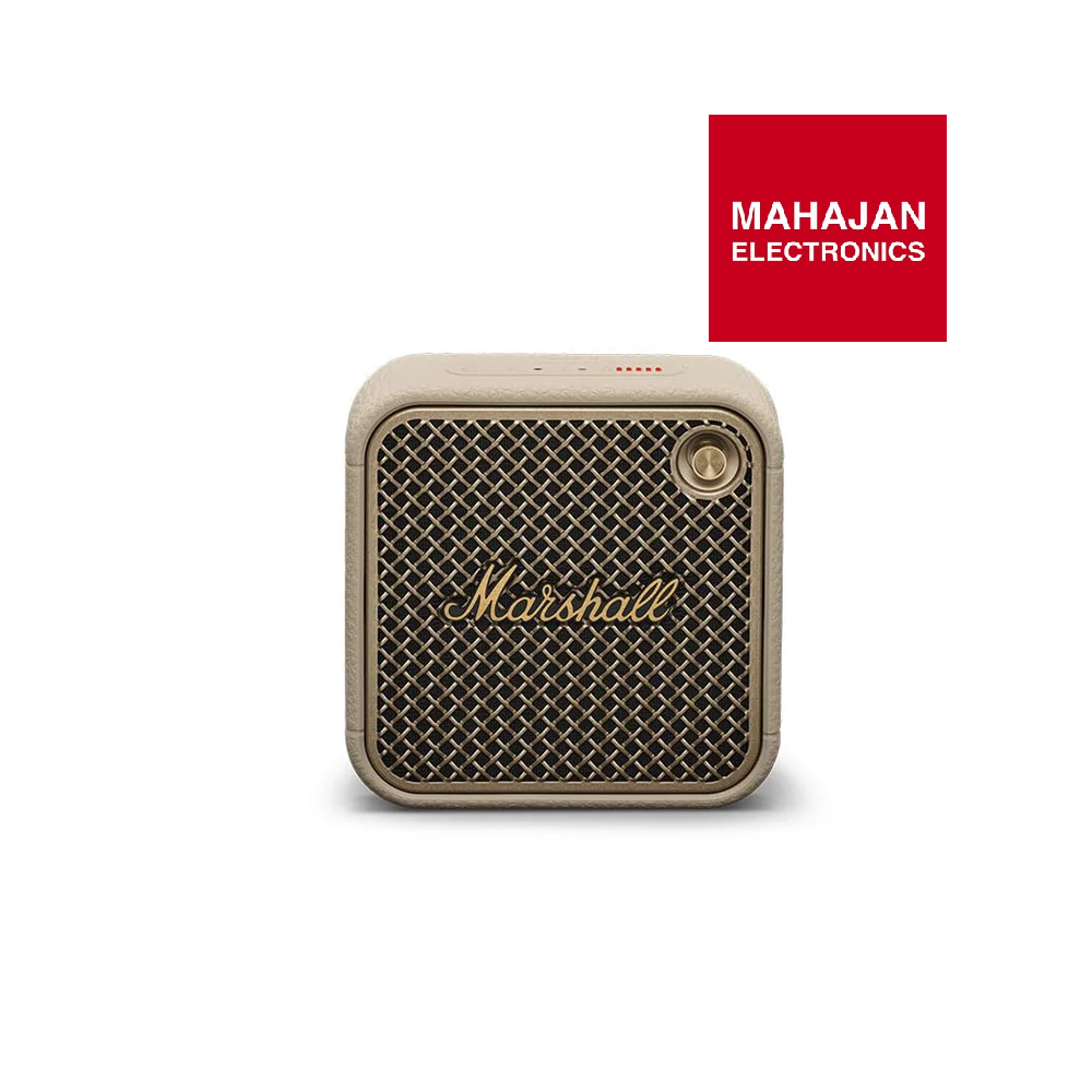 Marshall Willen II Portable Bluetooth Speaker (Cream) – 17+ Hours Play