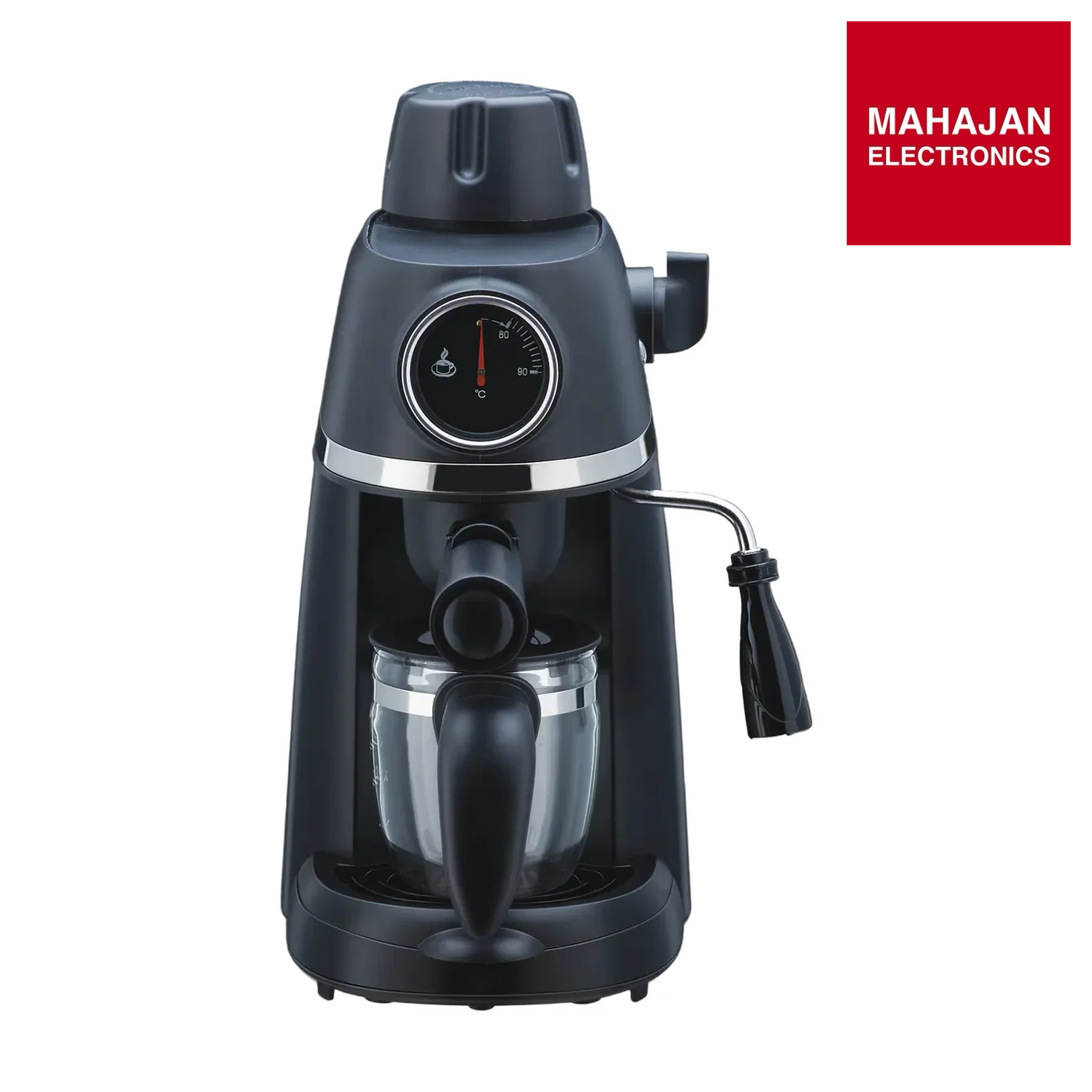 Morphy Richards Europa Xpresso 4 Cups Fully Automatic Coffee Maker (Makes Espresso, Milk Frothing Steam Nozzle with Thermo Dial,Black) - Mahajan Electronics Online