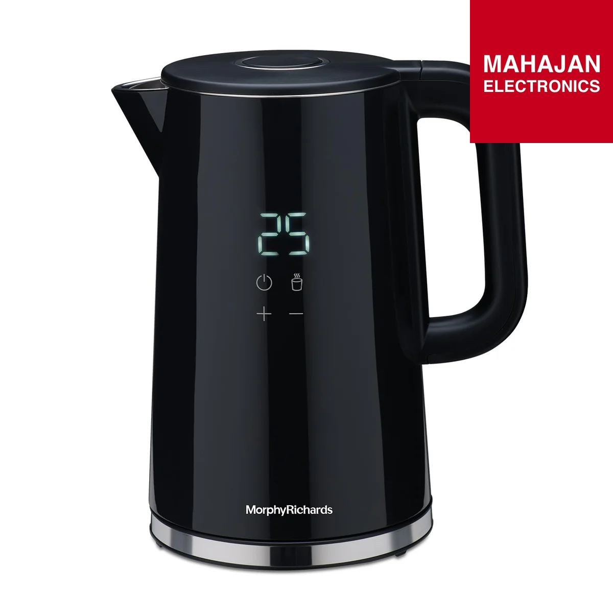 Morphy Richards Windsor Series 1.7 Litre Digital Electric Kettle|Digital Display with Touch Controls|Strix Controller: Accurate Temperature Control|Keep warm function|2 Years Product Warranty|Black Mahajan Electronics Online