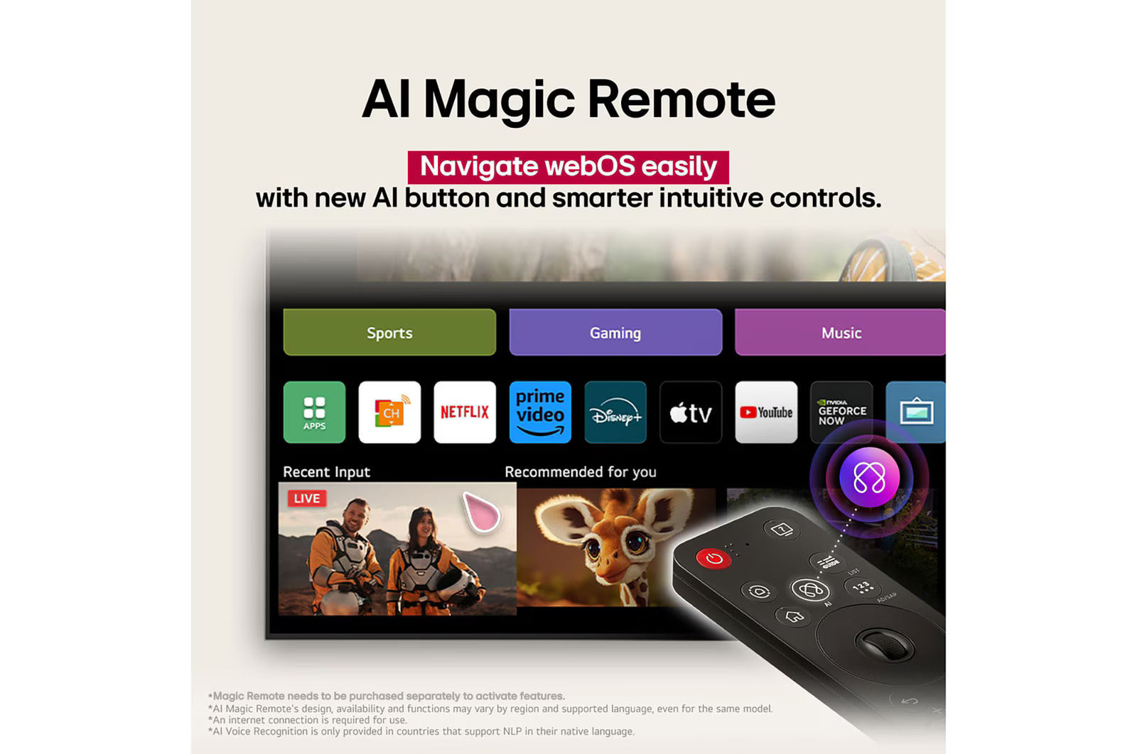 LG 43UA82506LA 108 cm (43) 4K UHD AI Smart TV with α7 AI Processor Gen8, Filmmaker Mode with Dolby Atmos, 2025 Mahajan Electronics Online