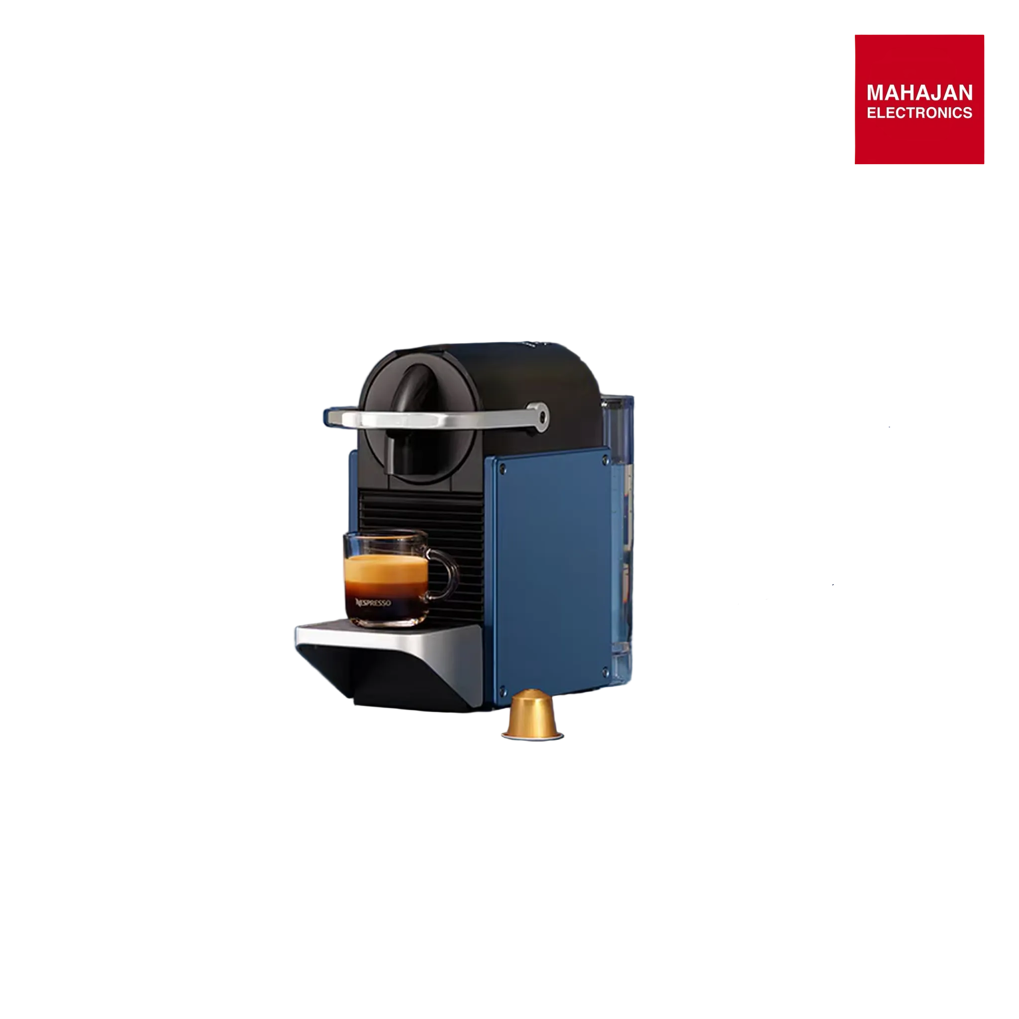 Nespresso Pixie EN127.BL Espresso Maker | 19-Bar Pump | 25 s Heat-Up | Compact Design | Blue