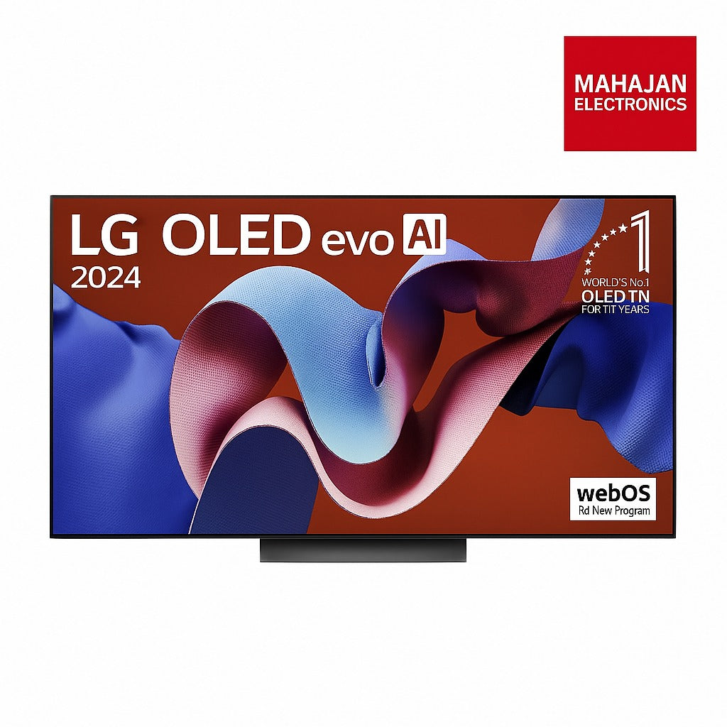 LG OLED65C46LA 65-inch evo AI C4 4K Smart OLED TV with α9 Gen7 Processor, Dolby Vision & Atmos, 144Hz Refresh Rate, 3-Year Warranty