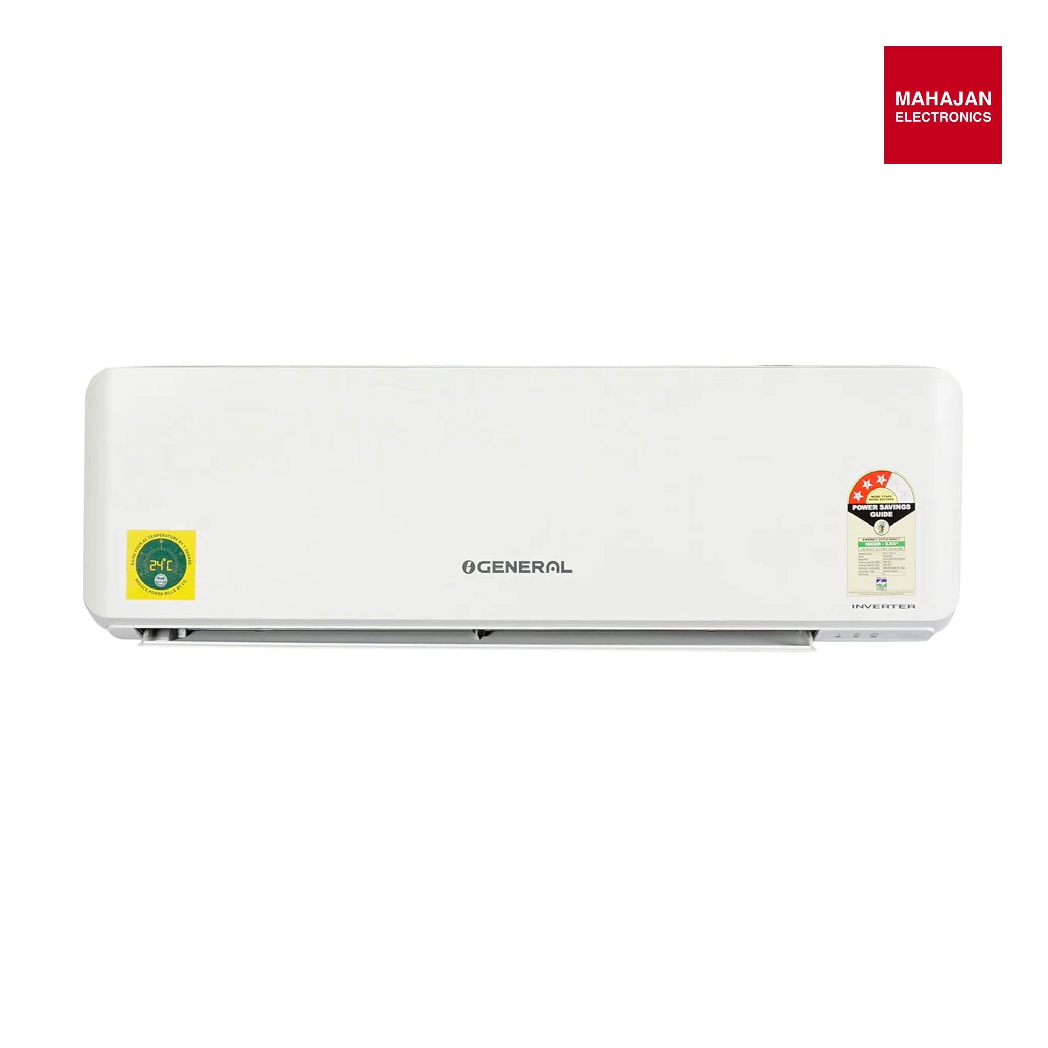 O General ASGG18CNWA-B 1.5 Ton 3 Star Inverter Split AC | Copper Condenser | R32 | Free Standard Installation | Quiet Operation 2026 Mahajan Electronics Online