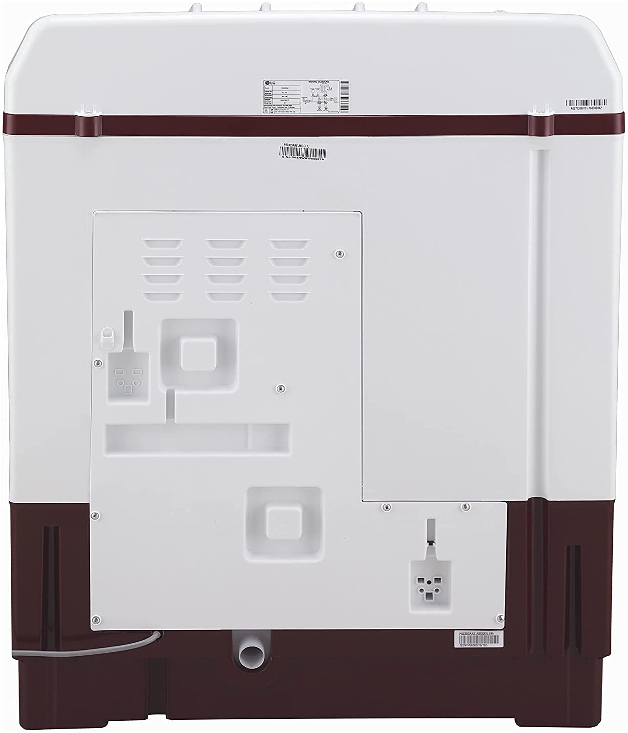LG P8035SRAZA 8 kg Semi Automatic Top Load Washing Machine, White 2025 Mahajan Electronics Online