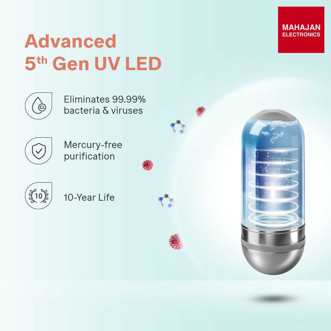 Aquaguard Enrich Senza GWPDESCAW0002X RO + UV Copper & Alkaline Water Purifier with 2 Year Filter Life (White) β Mahajan Electronics Online.