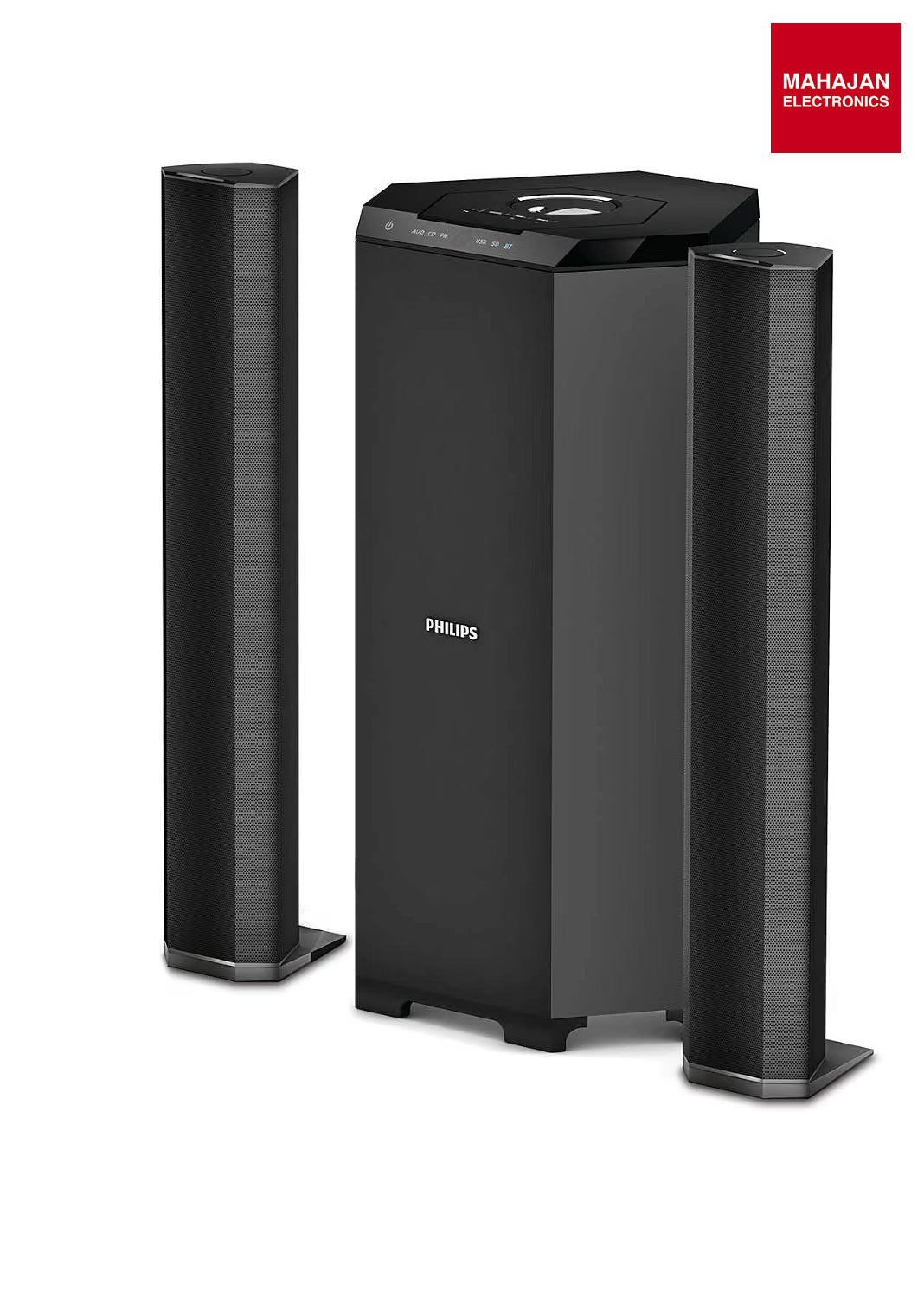 PHILIPS MMS8085B Convertible Soundbar 2.1 Channel 80W, Black - Mahajan Electronics