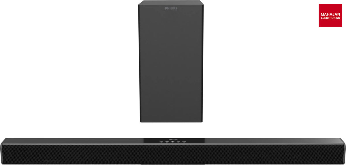 PHILIPS TAB4218/94 120W 2.1 Channel Bluetooth Soundbar with Subwoofer, Black - Mahajan Electronics