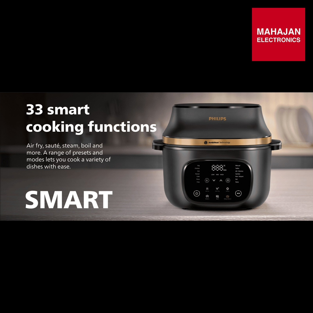 Philips OneChef NX5200/00 4.2L Air Fryer Black – Mahajan Electronics Online.